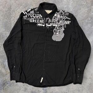 Y2K Grunge DKNY Jeans Button Up Long Sleeve